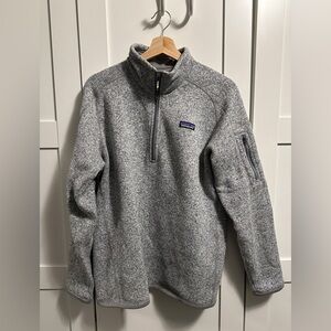 Patagonia 1/4 Zip Fleece Pullover Gray - Women’s XL - EUC
